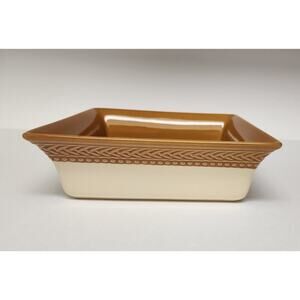 Paula Deen Southern Braid Tan/Gold 9x9 Stoneware Casserole
